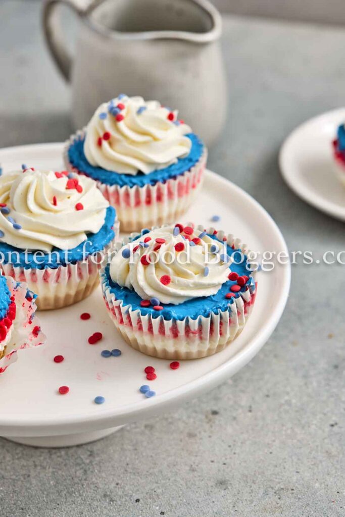 PLR Recipe - 4th of July Mini No-Bake Cheesecakes