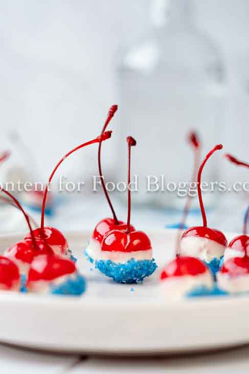 Exclusive Recipe - Patriotic Boozy Cherry Bombs