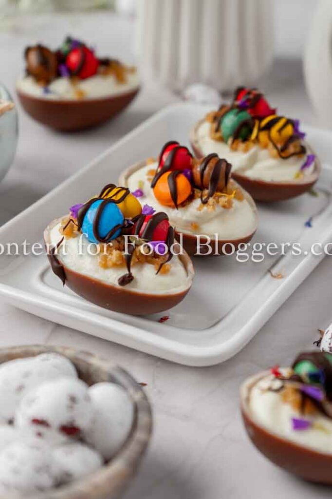 PLR Recipe - No-Bake Easter Egg Cheesecakes