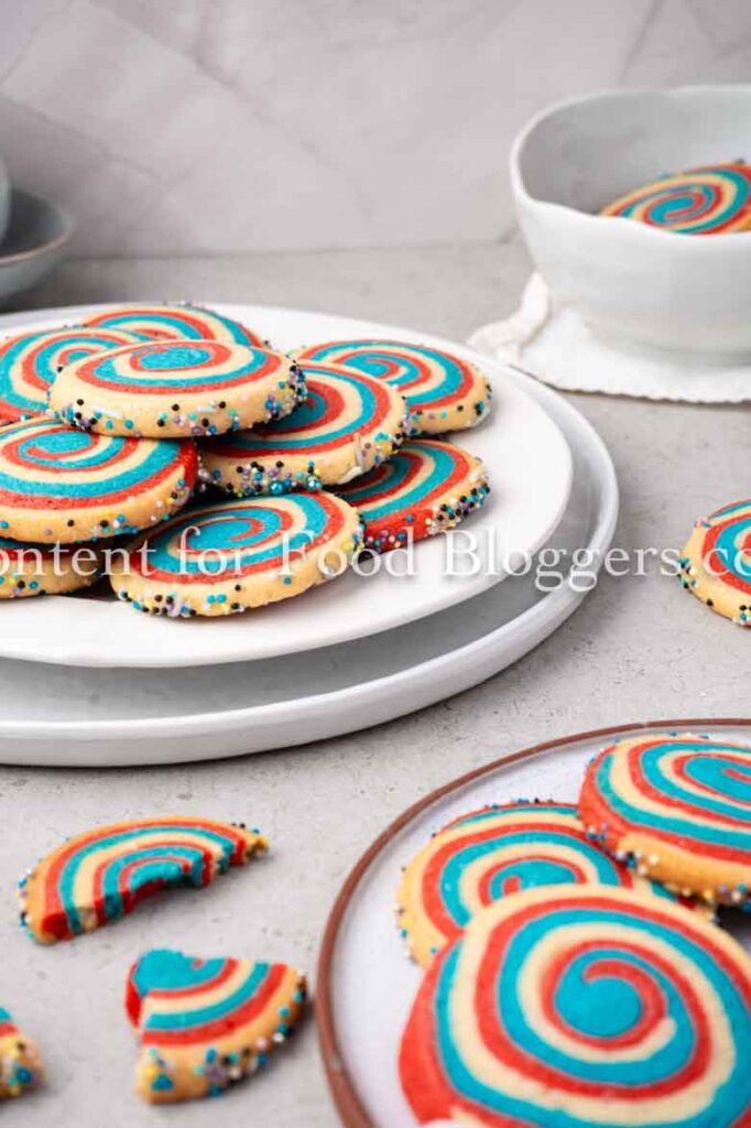 PLR Recipe - Patriotic Pinwheel Cookies