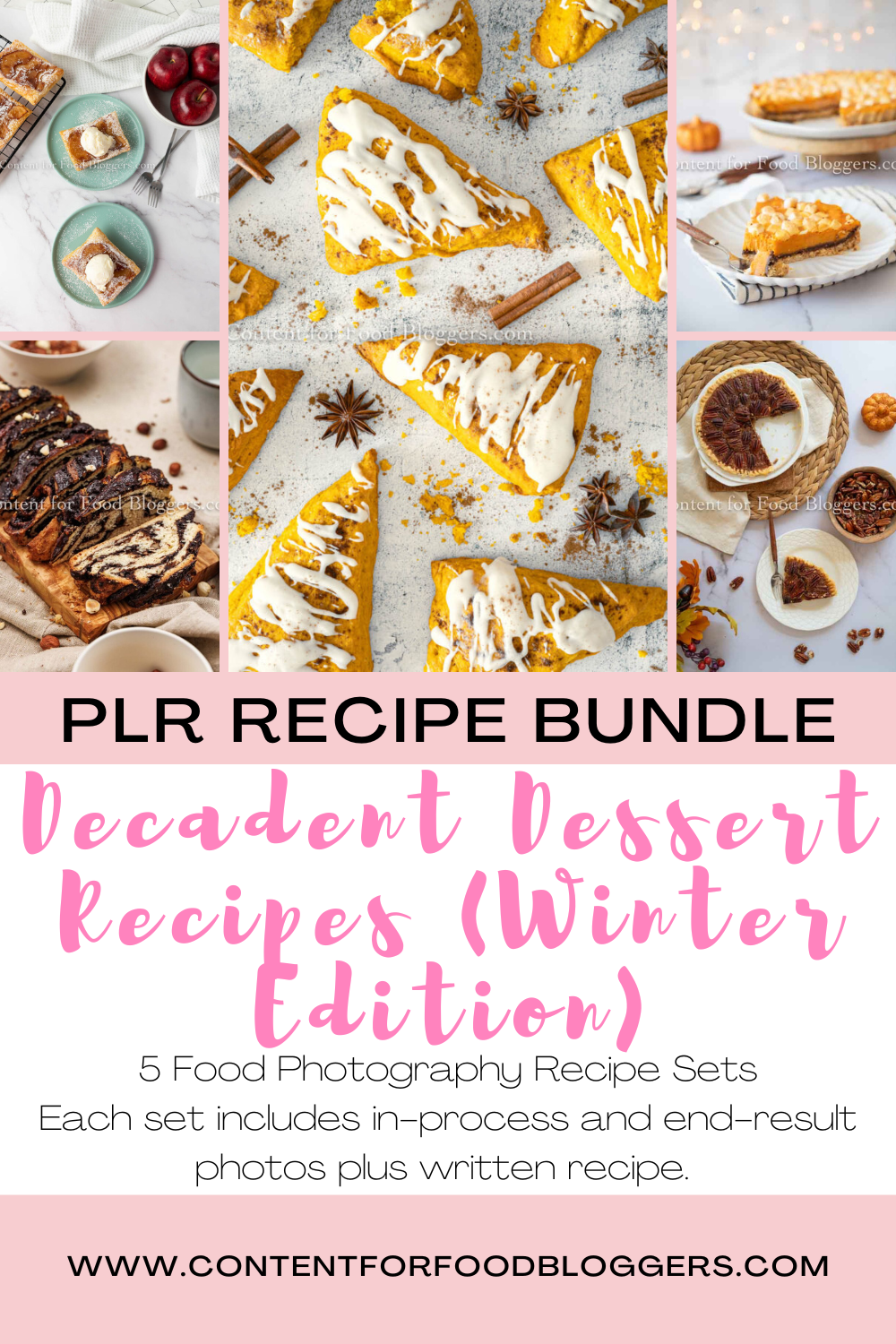 PLR Bundle – Decadent Dessert Recipes Bundle 2 (Winter Edition)