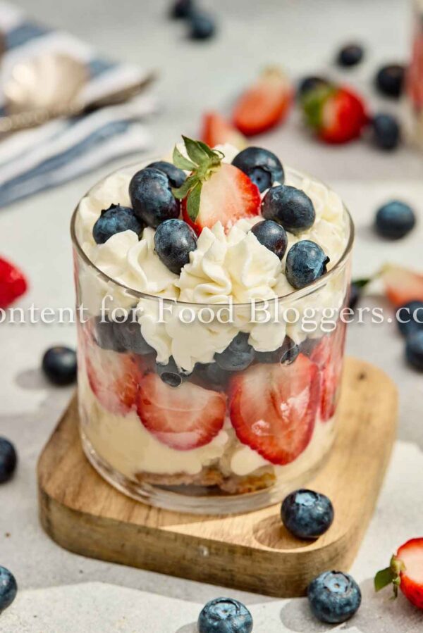 Exclusive Recipe - Red, White & Blue Trifle