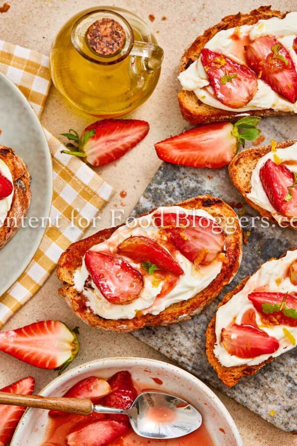 Exclusive Recipe - Strawberry Whipped Ricotta Toast