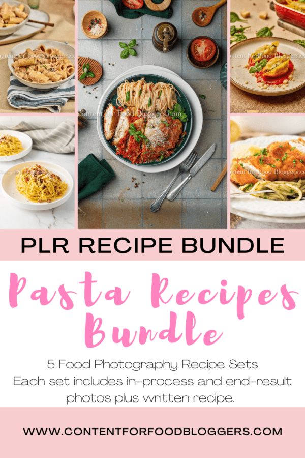 PLR Bundle - Pasta Recipes Bundle
