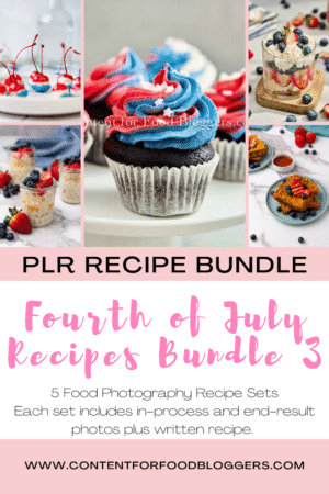 PLR Bundle - Fourth of July Recipes Bundle 3