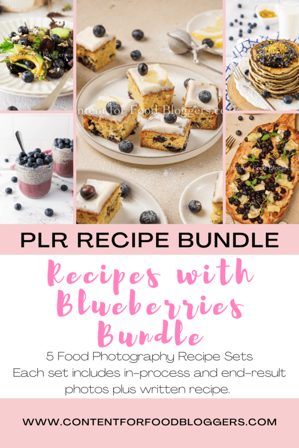 PLR Bundle - Recipes with Blueberries Bundle