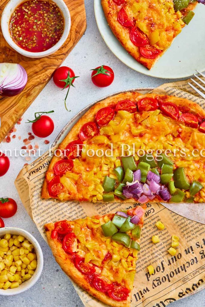 PLR Recipe - Kid-Approved Rainbow Veggie Pizza
