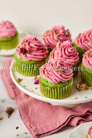 Exclusive Recipe - Rose & Pistachio Cupcakes
