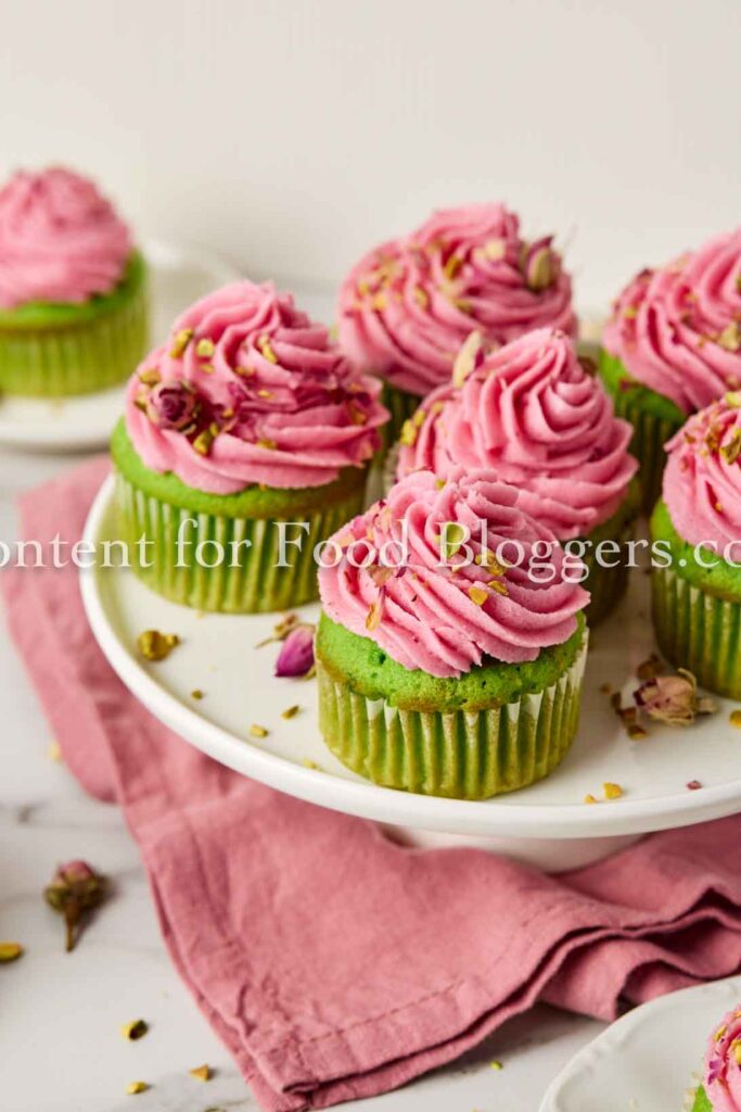 PLR Recipe - Rose & Pistachio Cupcakes