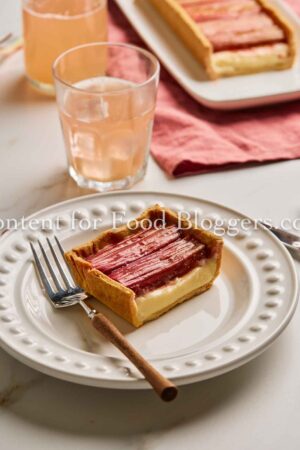 Exclusive Recipe - Rhubarb Tart with Vanilla Cream