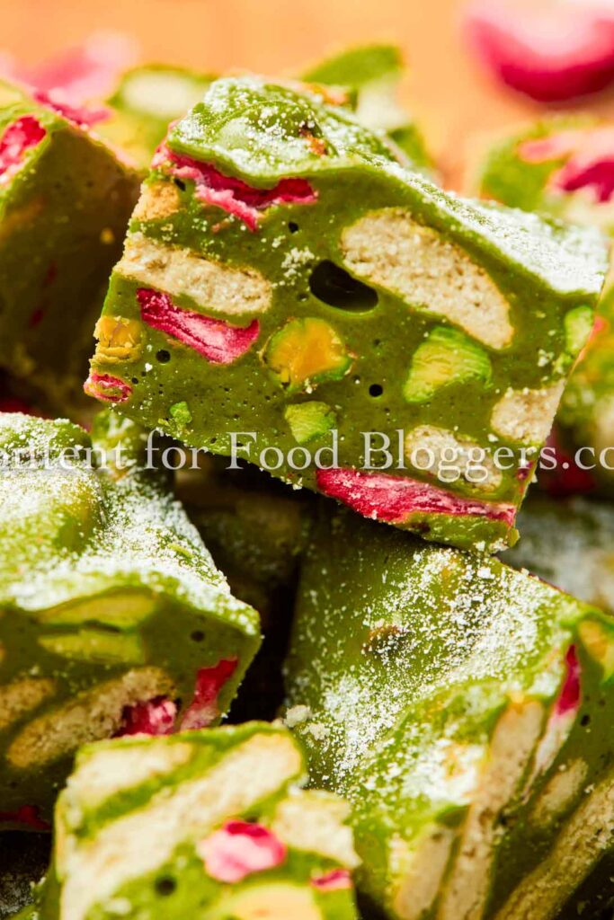 PLR Recipe - Matcha Strawberry Snowflake Crisp