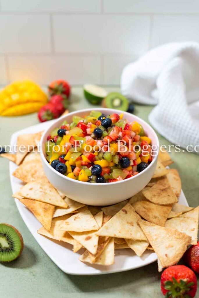 PLR Recipe - Fruit Salsa with Homemade Cinnamon-Sugar Chips
