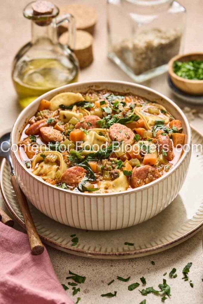 Exclusive Recipe - Autumn Tortellini Soup with Sausage